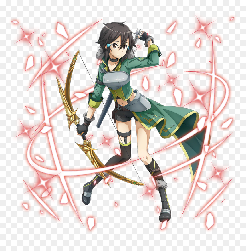Full Sized Pictures Of Sinon, Yuuki, Silica And Lisbeth - Sinon Backgrounds, HD Png Download - sinon png