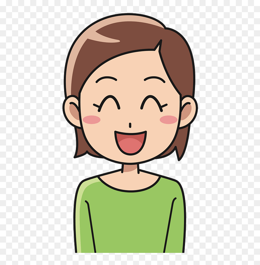 Laughing Young Woman Clipart - Eating With Chopsticks Clipart, HD Png Download - laughing man png