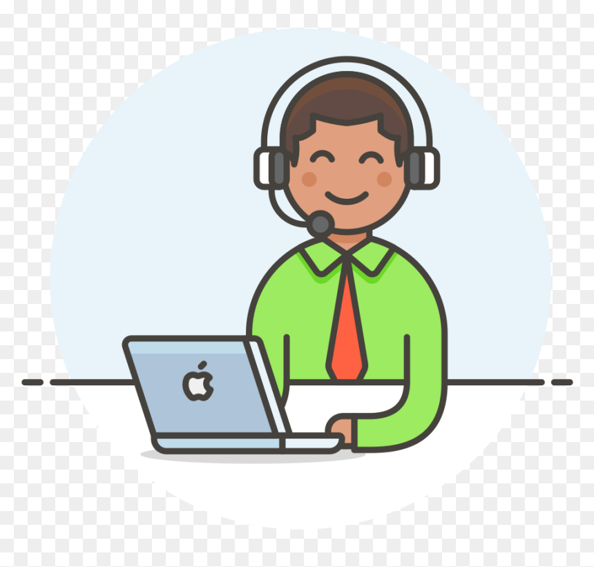 Customer Service Man Icon - Customer Service Icon Png, Transparent Png - customer icon png