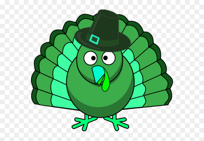 Turkey Clipart Green - Thanksgiving Turkey Clipart, HD Png Download - turkey clipart png