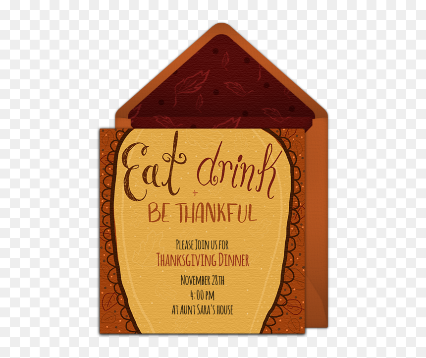 Thanksgiving Coffee Gathering Invitation, HD Png Download - thankful png