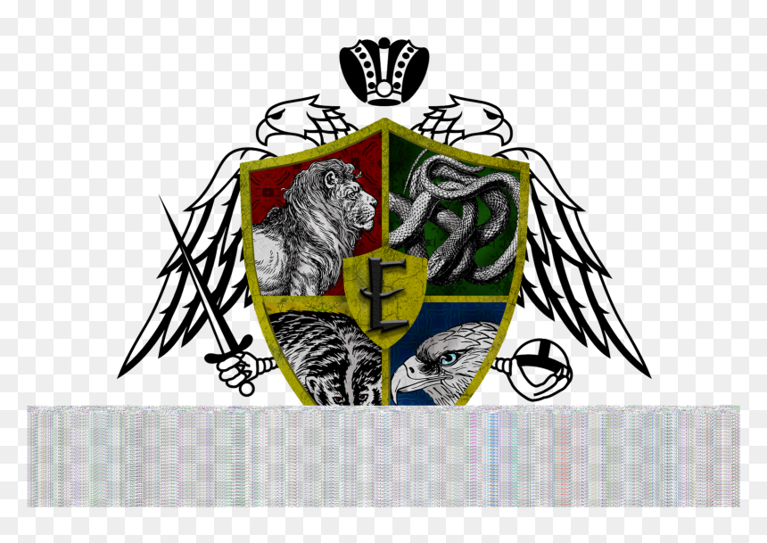 Hogwarts-inspired Sportsfest Logo - Orthodox Double Headed Eagle Tattoo, HD Png Download - hogwarts logo png