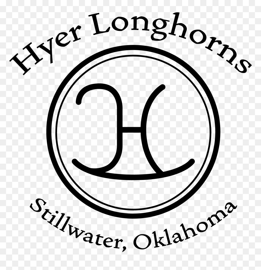 Hyer Land And Cattle Logo - Circle, HD Png Download - texas longhorns logo png