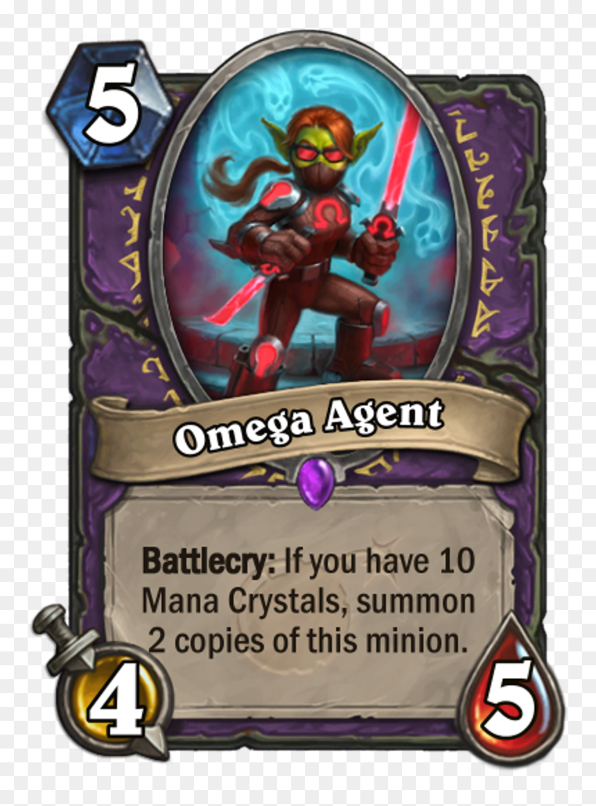 Omega Agent - Omega Agent Hearthstone, HD Png Download - omega png