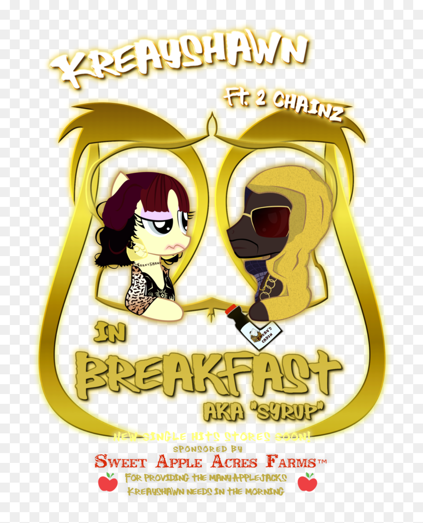 2chainz, Breakfast, Kreayshawn, Ponified, Rap, Safe - Cartoon, HD Png Download - 2 chainz png