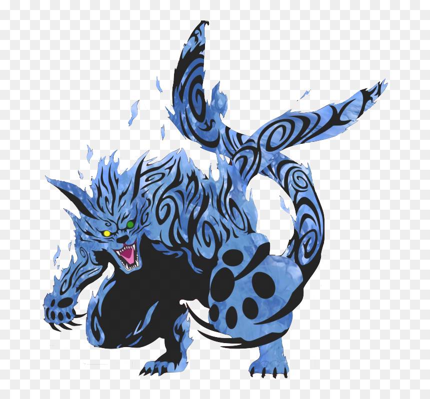 Two Tailed Monster Cat By Harm Colossal - Monster Naruto Png, Transparent Png - monstercat logo png