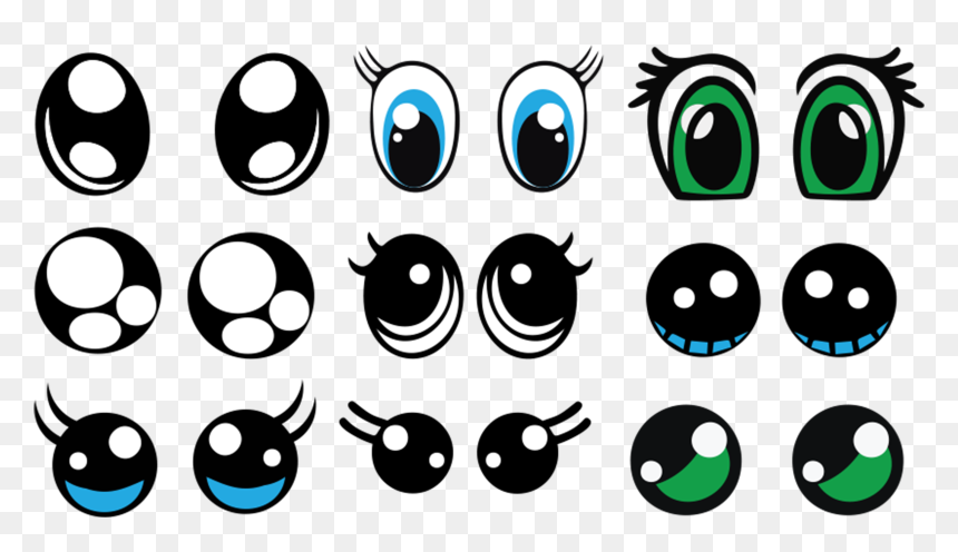 Circle, HD Png Download - kawaii eyes png