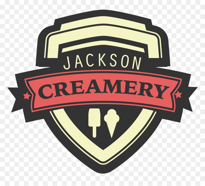 Jackson Creamery 2 Vintage Logo - Emblem, HD Png Download - vintage logo png