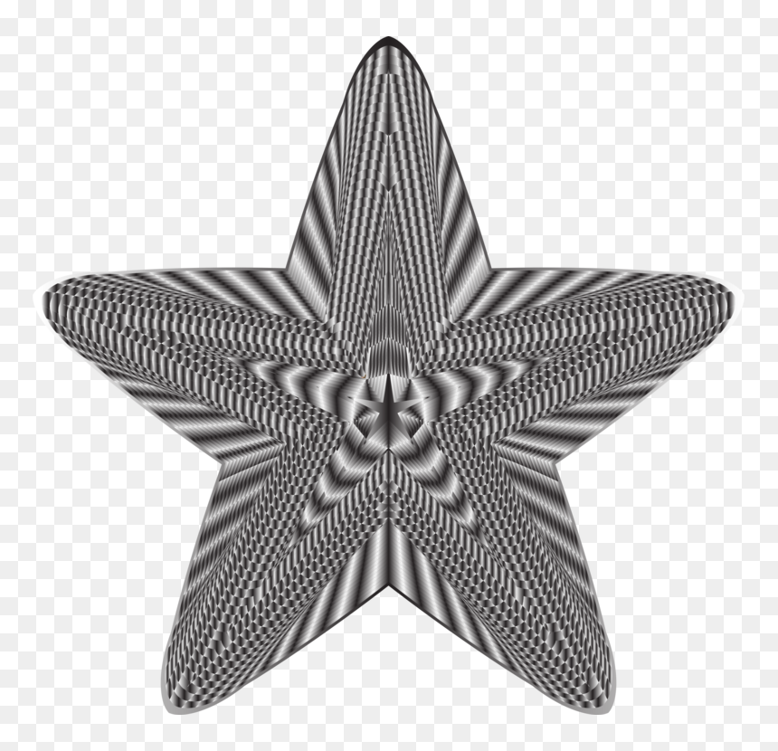 Metal,blackandwhite,star - Halloween Star Clipart, HD Png Download - christmas star png