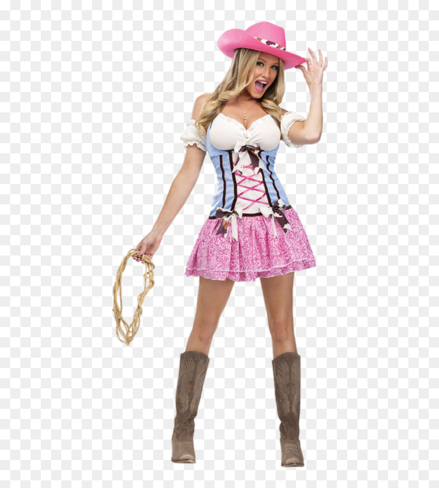 Beautiful Sexy Cowgirl - Rodeo Cowgirl Halloween Costume, HD Png Download - cowgirl png