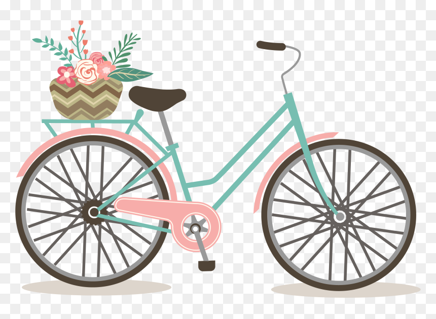 White Ring Cliparts - Vintage Bicycle Clipart, HD Png Download - ring clipart png