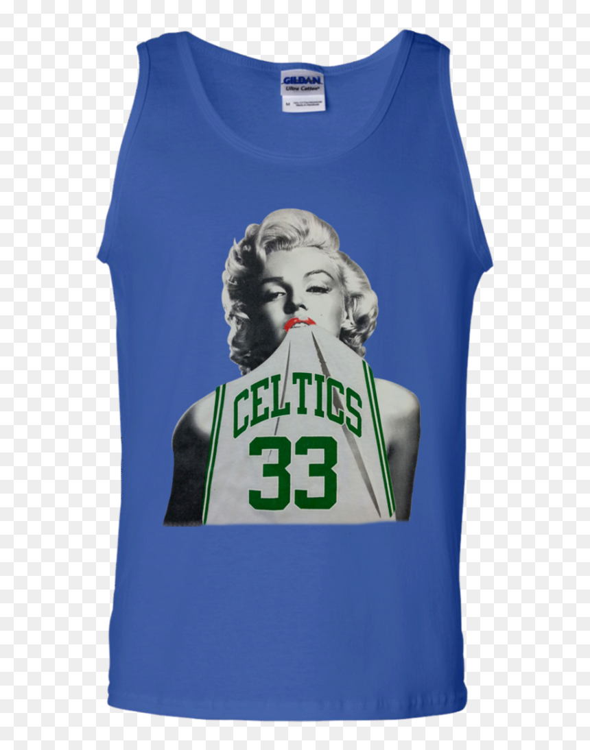 Marilyn Monroe Wearing A Larry Bird Celtics T Shirt - Marilyn Monroe, HD Png Download - larry bird png