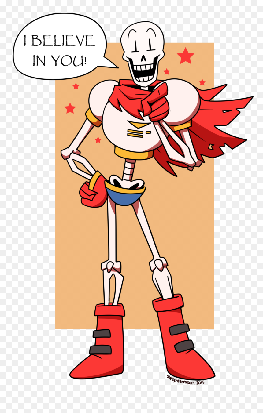Transparent Undertale Papyrus Png - Undertale Believe In You, Png Download - undertale papyrus png