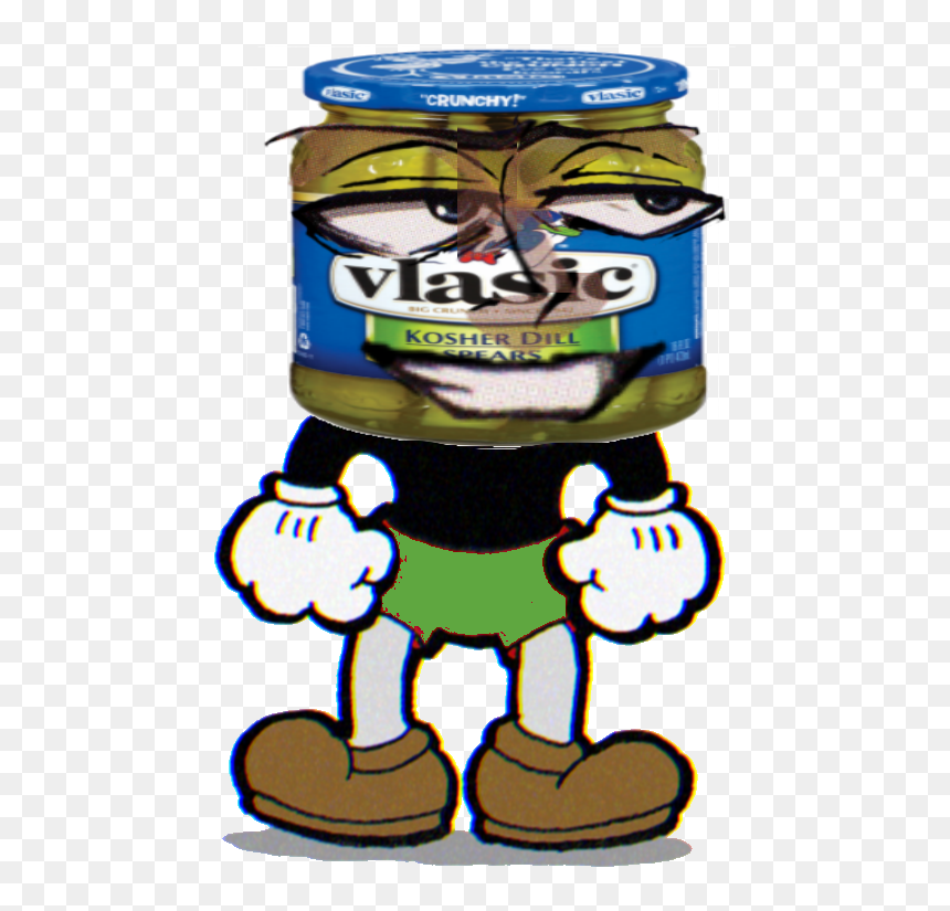 Rick The Pickle Cupsona - Cuphead Png, Transparent Png - pickle rick face png