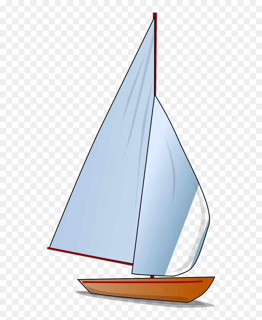 Black Sail Boat Svg Clip Arts - Sail, HD Png Download - boat clipart png