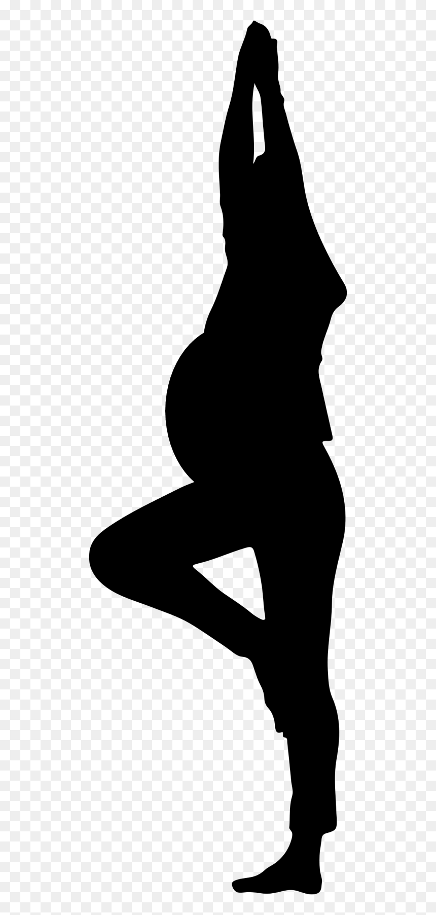 All Trimesters Welcome Mix Of Stretch, Strength, Breath - Pregnant Woman Yoga Silhouette, HD Png Download - pregnant silhouette png