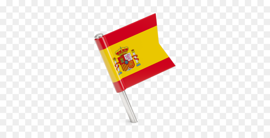 Square Flag Pin - Spain Flag Pin Png, Transparent Png - spanish flag png