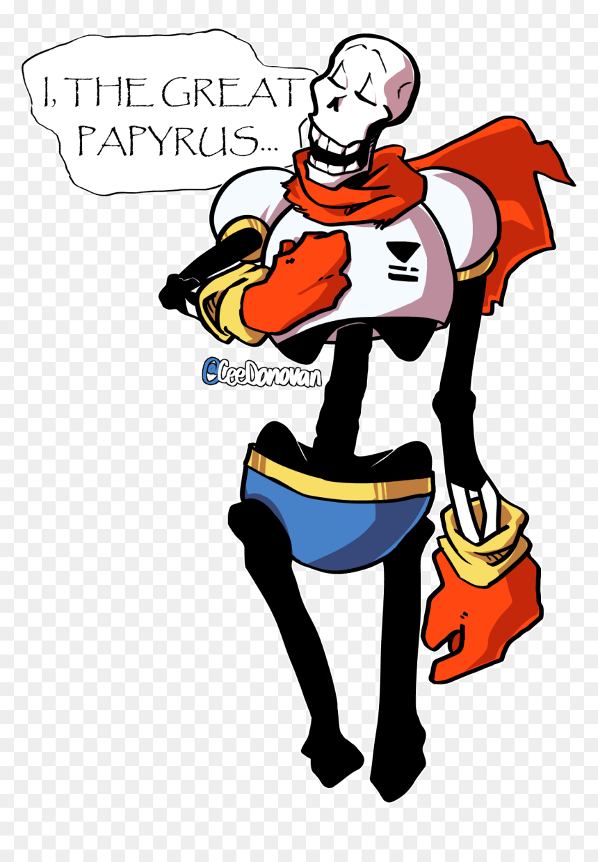 Cartoon, HD Png Download - undertale papyrus png