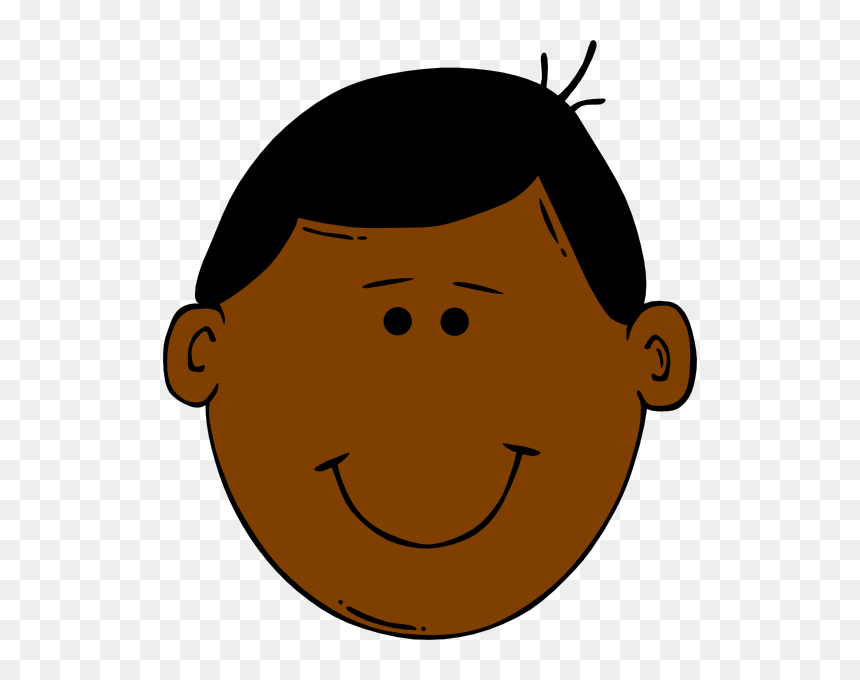 Brown Hair Brown Eyes Boy Clipart - Boy Face Clipart, HD Png Download - boy clipart png