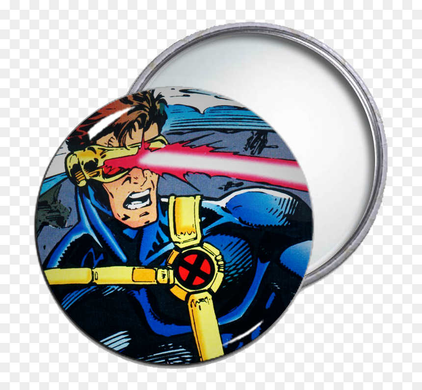 X-men"s Cyclops Pocket Mirror - Cyclops X Men Comic, HD Png Download - x men logo png