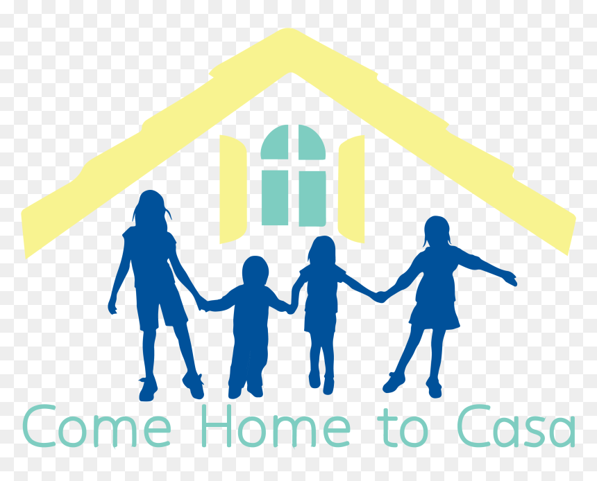 Casa De Amparo Is Hosting An Open House And Supply - Children Holding Hands Silhouette, HD Png Download - open hands png