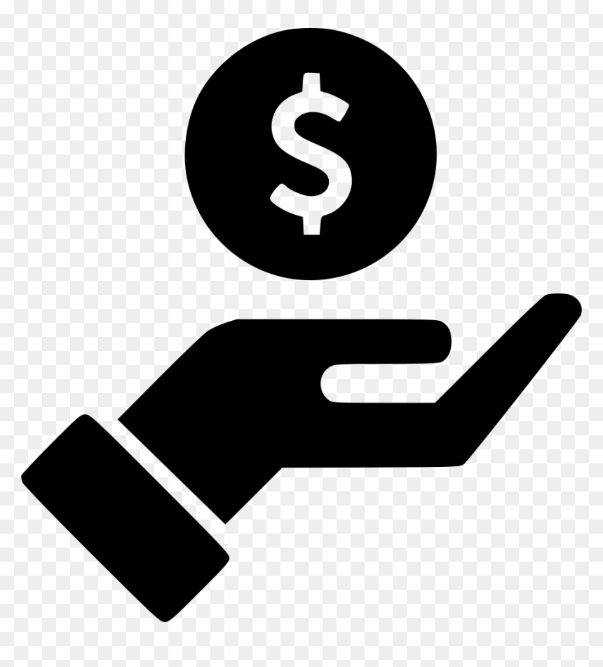 Hand Streched Dollar Comments - Dollar In Hand Png, Transparent Png - dollar icon png