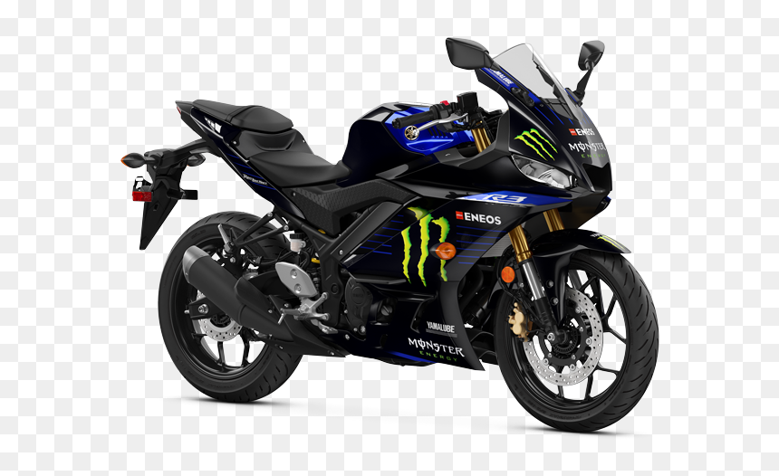 2020 Yzf R3 Monster Energy Yamaha Motogp Edition, HD Png Download - monster energy png