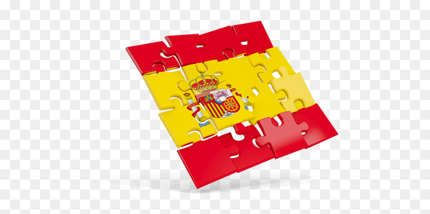 Square Puzzle Flag - Puzzle Of Lebanese Flag, HD Png Download - spanish flag png