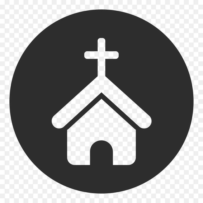 Church Icon 2 Large - Church Icon White Png, Transparent Png - church icon png