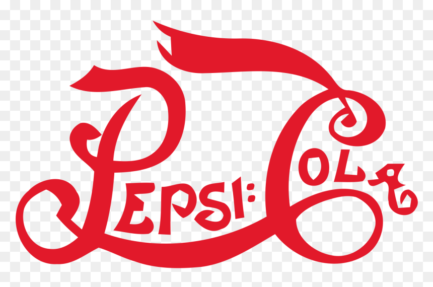 Pepsi Transparent Vintage - First Pepsi Logo, HD Png Download - vintage logo png