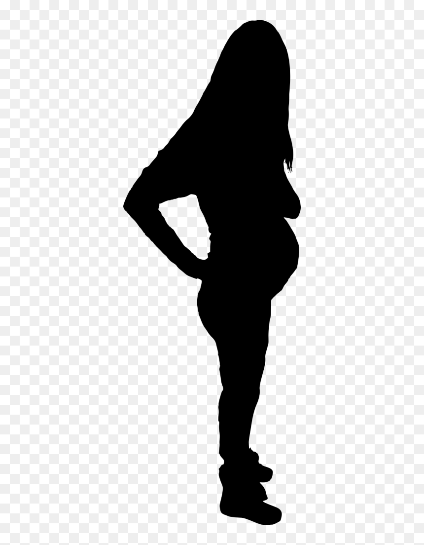 Pregnant Woman Silhouette - Portable Network Graphics, HD Png Download - pregnant silhouette png