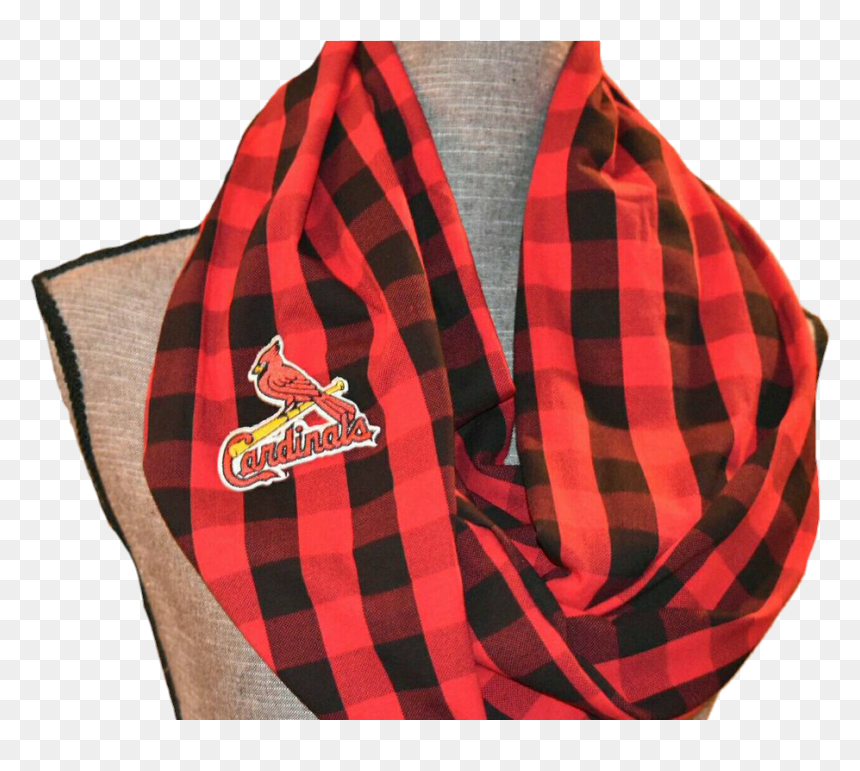 St Louis Cardinals Scarf - Tartan, HD Png Download - st louis cardinals logo png