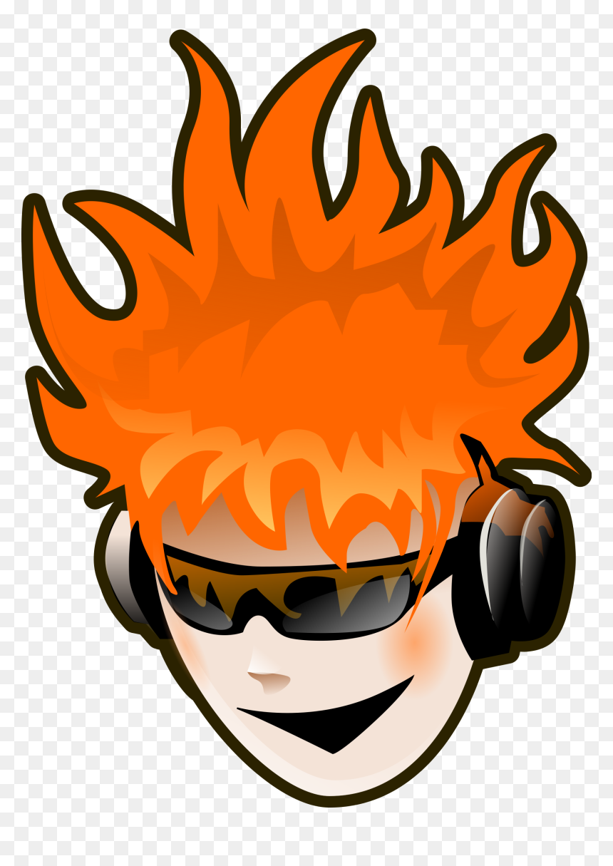 Music Big Image Png - Cartoon Man Png With Headphone, Transparent Png - cartoon headphones png