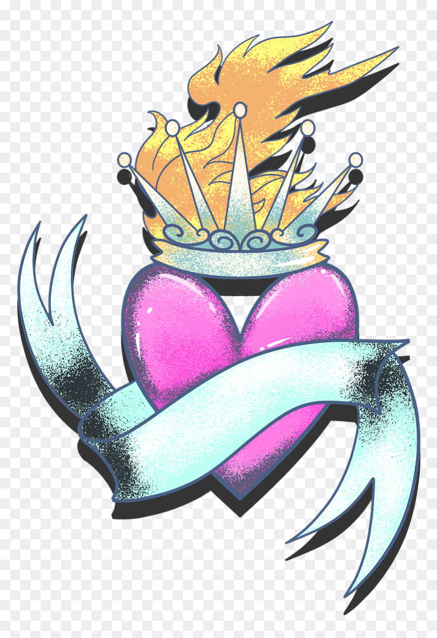 Heart Tattoo Png, Transparent Png - heart tattoo png