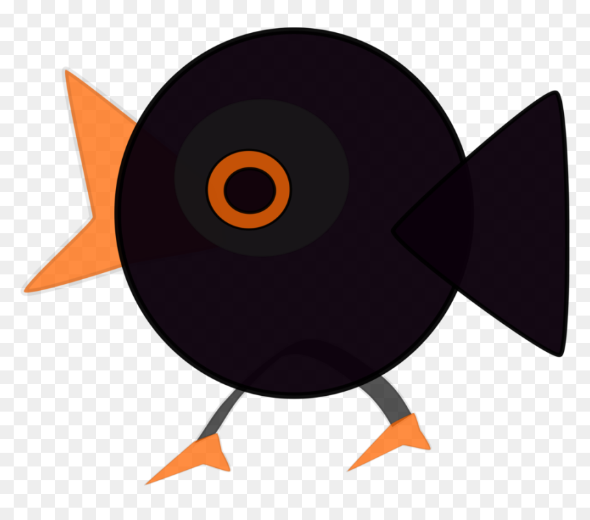 Beak,vertebrate,bird - Clip Art, HD Png Download - black bird png