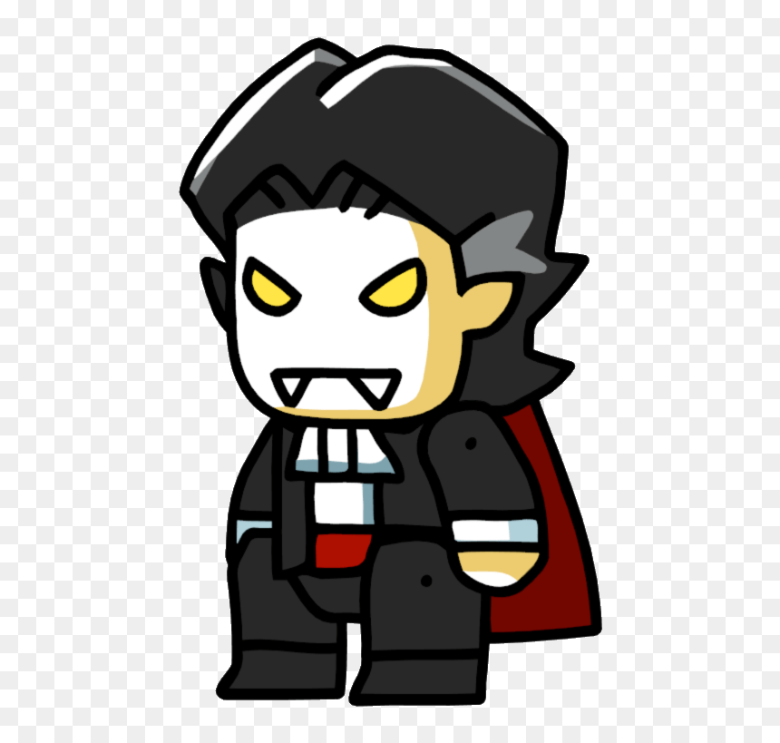 Scribblenauts Dracula Clip Arts - Scribblenauts Vampire, HD Png Download - dracula png