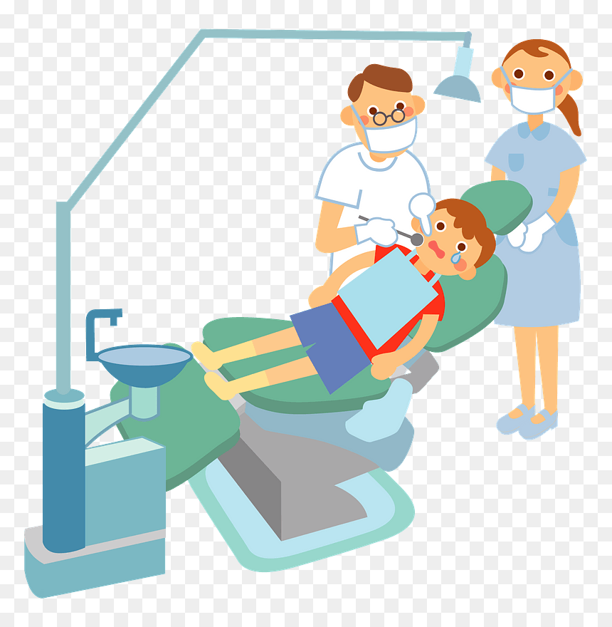 Dentist Treating Child Boy Clipart, HD Png Download - boy clipart png