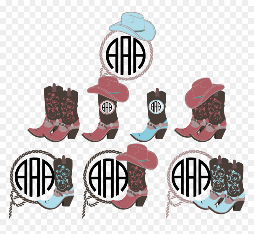 Cowboy Boots With Hat Svg, HD Png Download - cowgirl png