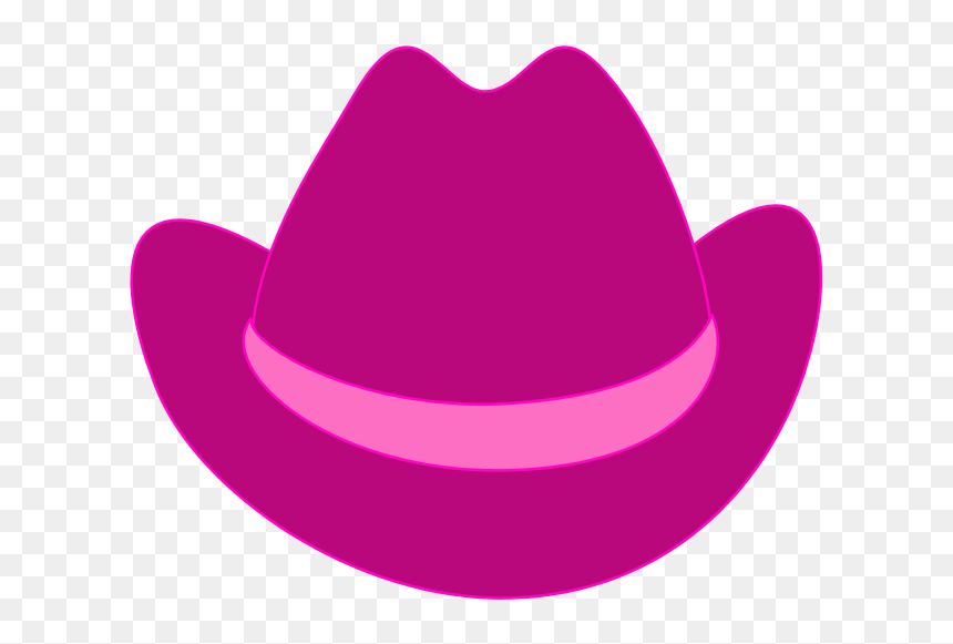 Cowboy Hat Cowboy Boot Clip Art - Transparent Cowboy Hat Pink Png, Png Download - cowgirl png