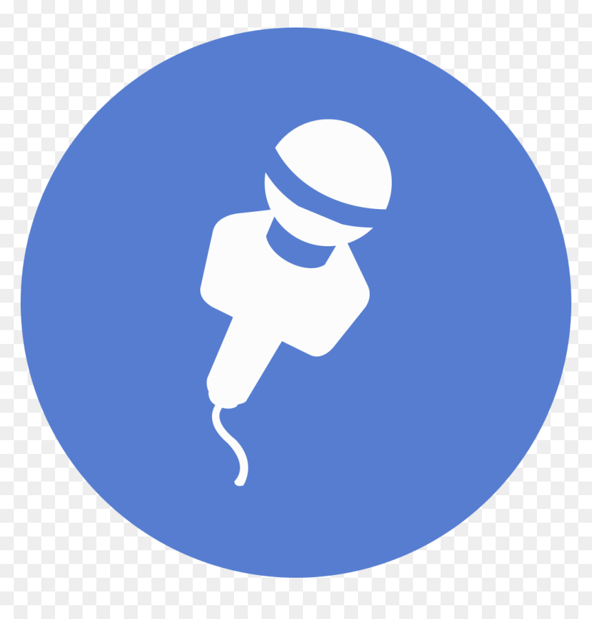 Election Mic Icon - Facebook Round Icon Png, Transparent Png - mic icon png