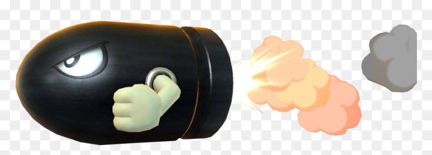 Transparent Items Smash Bros - Cartoon, HD Png Download - bullet bill png