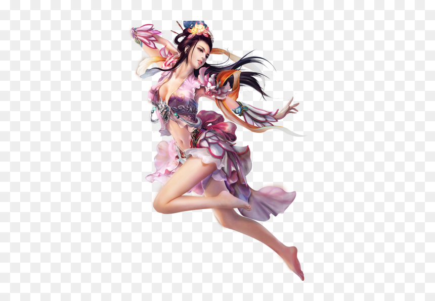 Game Girl Png - Anime Fantasy Girl Png, Transparent Png - video game characters png