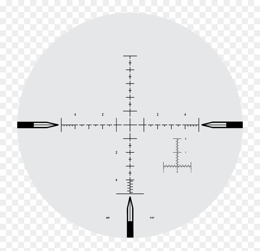 5 10x 24mm Mil R, Great Scope - Red Fort, HD Png Download - cross hair png
