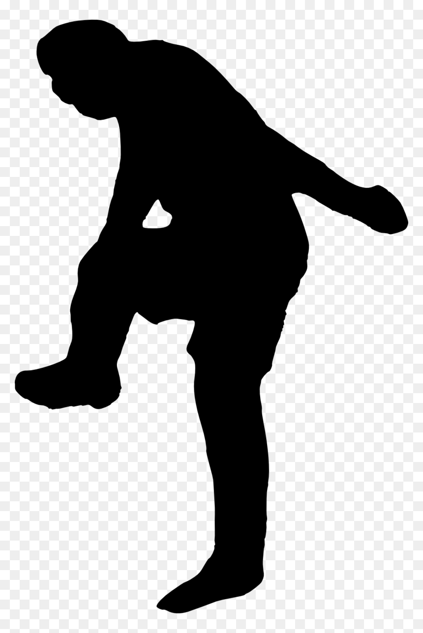 Football Player Silhouette - Portable Network Graphics, HD Png Download - wrestling silhouette png