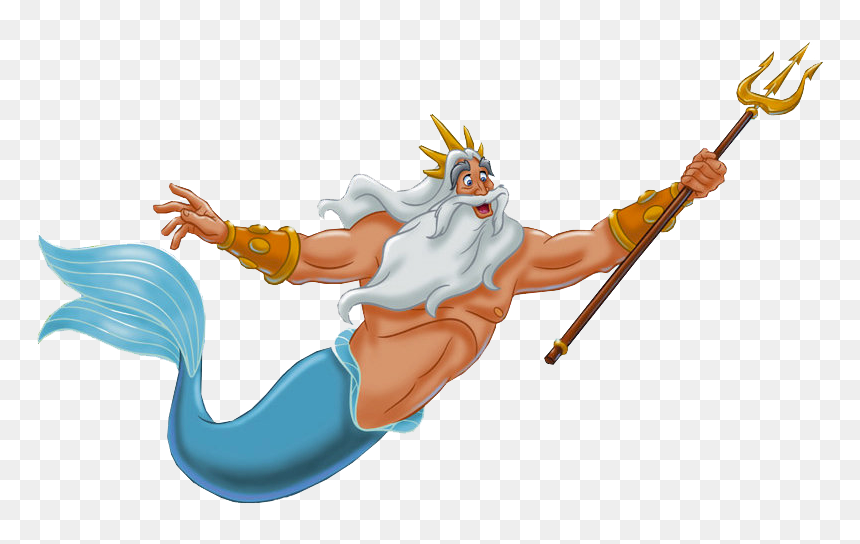 Transparent Little Mermaid Png - Little Mermaid Triton Png, Png Download - the little mermaid png