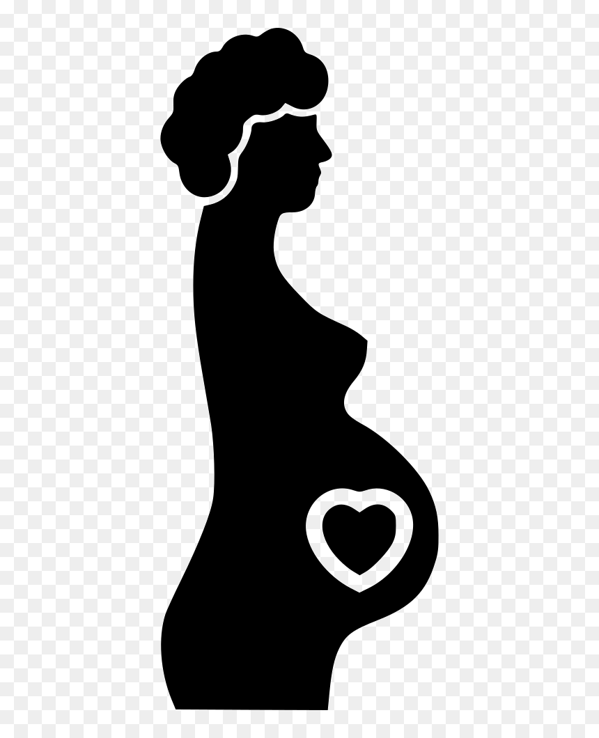 Pregnant - Icon, HD Png Download - pregnant silhouette png