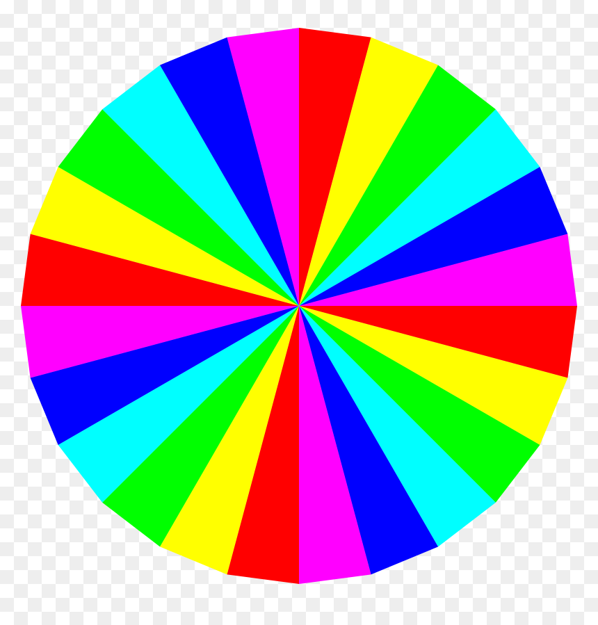 Rainbow Colours In A Circle, HD Png Download - rainbow circle png