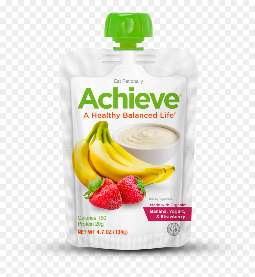 Banana, Strawberry & Yogurt - Yogurt Box, HD Png Download - yogurt png