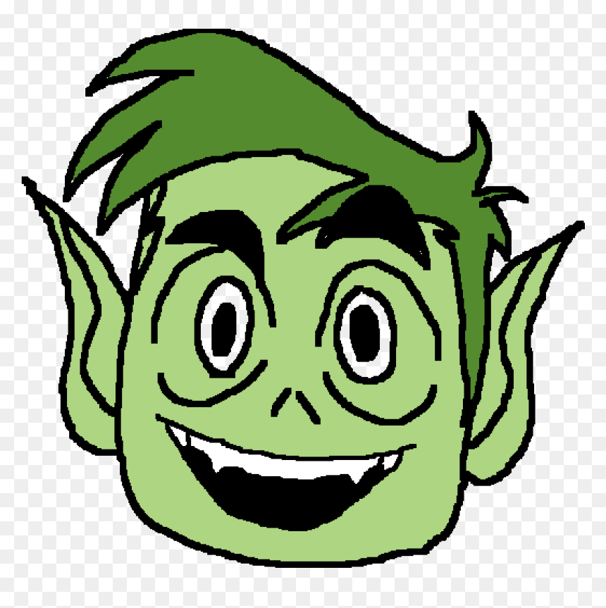 Beast Boy Head Png, Transparent Png - beast boy png