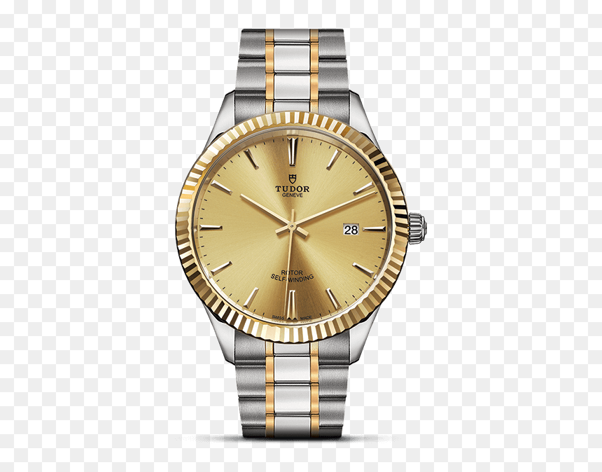 Tudor Style 38mm Gold, HD Png Download - gold watch png